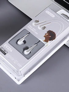 ELMCOEI EV-234 Белые наушники-гарнитура (3.5мм)