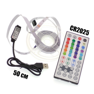 Светодиодная лента с USB контроллером Bluetooth 5 метров Огонёк OG-LDL52