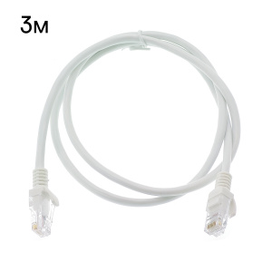 Патч-корд интернет кабель RJ-45 категория 5E, 3 метра Орбита OT-PCC12