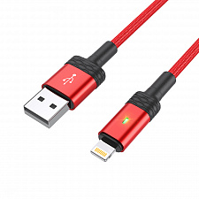BOROFONE BU30 Красный кабель USB 2.4A (iOS Lighting) 1.2м