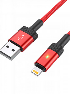 BOROFONE BU30 Красный кабель USB 2.4A (iOS Lighting) 1.2м