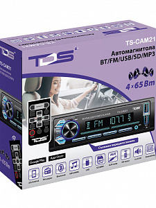 TDS TS-CAM21 автомагнитола съемная панель (радио,USB,bluetooth)