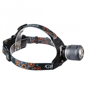 Патриот PT-FLG06 фонарь налобный (1L, 2*18650, ZOOM, Т6)