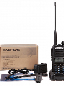 Рация Baofeng UV-82 5W с гарнитурой черная