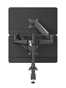 Кронштейн для двух мониторов настольный поворотный до 27 дюймов Орбита OT-HOD23