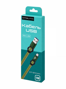 Орбита OT-SMM44 Синий кабель USB 2.4A (microUSB) 1м