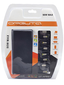 Зарядка для ноутбуков универсальная с насадками 15-19.5В, 90Вт Орбита OT-APB61