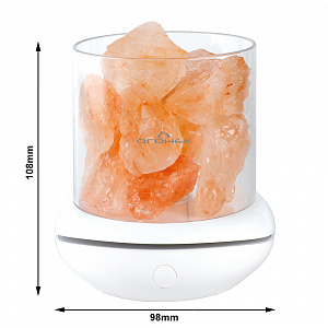 Светильник декоративный настольный ночник RGB с кристаллами соли Огонёк OG-LDP23