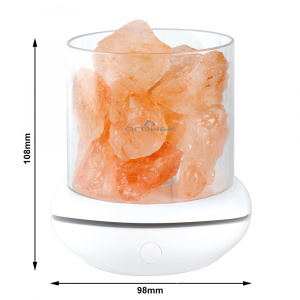 Светильник декоративный настольный ночник RGB с кристаллами соли Огонёк OG-LDP23