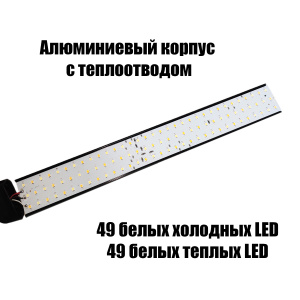 Лампа настольная для школьника на струбцине Огонёк OG-LDP37