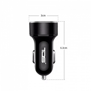 Автомобильное зарядное устройство в прикуриватель PD/QC 3.0 TDS TS-CAU70