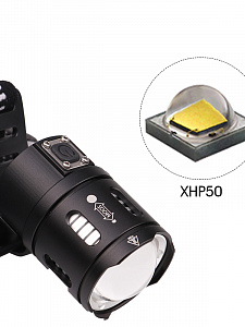 Патриот PT-FLG28 фонарь налобный (1L, 18650, ZOOM)