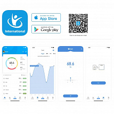 Напольные электронные весы с приложением Орбита OT-HOW11