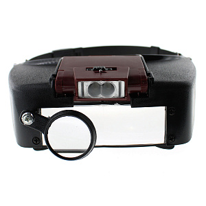 Лупа налобная увеличительная с подсветкой Орбита OT-INL12