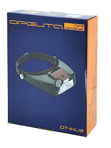 Лупа налобная увеличительная с подсветкой Орбита OT-INL12