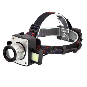 Патриот PT-FLG11 фонарь налобный (3L, 2*18650.,ZOOM)