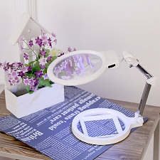 Лупа настольная с подсветкой на гибкой ноге Орбита INL53