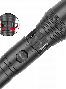 Патриот PT-FLR30 фонарь ручной (1L, 18650.,ZOOM)