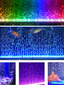 Светильник лампа для аквариума светодиодная RGB Огонек OG-LDP03 (180мм)