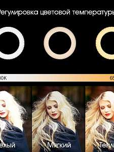 Огонек OG-SMH05 лампа кольцевидная на прищепке (9см)