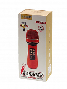 WSTER WS-898 Черный микрофон беспроводной (Bluetooth, динамики, USB)