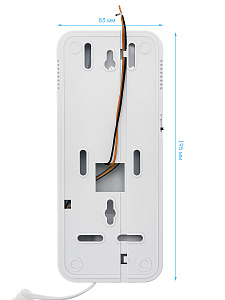 Трубка домофона белая для координатного домофона VIZIT (Визит), Metacom (Метаком), CYFRAL (Цифрал), с отключением звука Орбита OT-VNS09