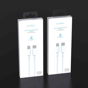 EZRA DC64 Белый кабель PD 3A (iOS Lighting-TYPE-C) 1м