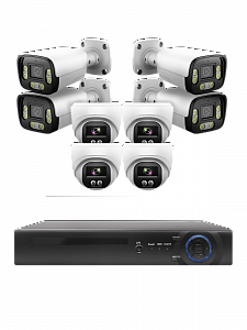 Готовый комплект видеонаблюдения на 8 IP камер 3MP Орбита OT-VNK06