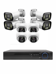 Готовый комплект видеонаблюдения на 8 IP камер 3MP Орбита OT-VNK06