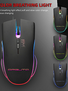 Орбита OT-PCM65 мышь проводная RGB (USB, 3200 dpi, оптическая, 7 кнопок)
