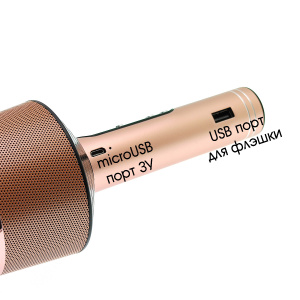 Орбита OT-ERM10 Розовый RGB микрофон (Bluetooth, динамики, USB)