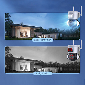 Камера видеонаблюдения уличная с сим картой и микрофоном 4 Mp Орбита OT-VNI52