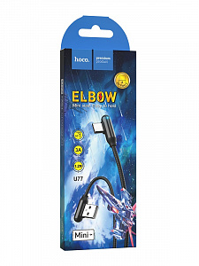 HOCO U77 Черный кабель USB 3A (TYPE C) 1.2м