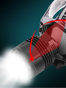 Патриот PT-FLG43 фонарь налобный (1L, 2*18650, ZOOM)