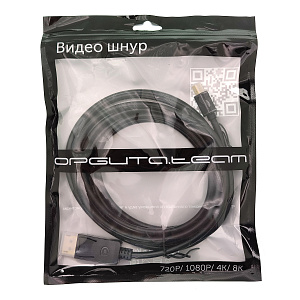 Орбита OT-AVW63 кабель штекер miniDISPLAY PORT - штекер DISPLAY PORT 1м (v1.3)