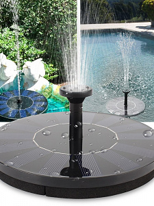Фонтан садовый на солнечной батарее 18 см, 250м3/час Огонёк OG-HOG09