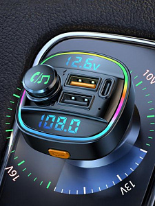 FM-модулятор трансмиттер автомобильный с Bluetooth TDS TS-CAF20
