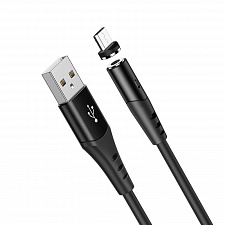 HOCO X60 Черный кабель магнитный USB 2A (microUSB) 1м