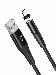 HOCO X60 Черный кабель магнитный USB 2A (microUSB) 1м
