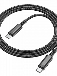 BOROFONE BU38 Черный кабель PD60W (TYPE-C-TYPE-C) 1.2м