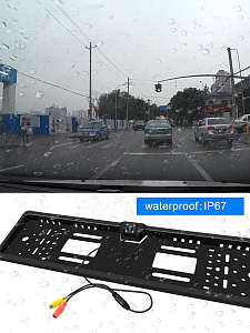 TDS TS-CAV30 Рамка для номера с камерой (1280*720)