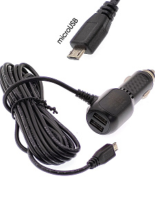 TDS TS-CAU61 Шнур питания в прикуриватель (3.5м, 12-24В, microUSB+2USB)