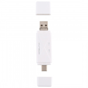 Орбита OT-PCR16 Белый картридер OTG (TF, SD, microUSB, Type-C)