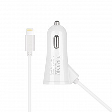 MUJU MJ-C08 ЗУ авто USB + кабель iOS Lightning (5B,3100mA)