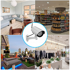 Муляж камеры видеонаблюдения уличный со светодиодом Орбита OT-VNP34