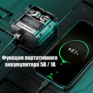 Наушники беспроводные Bluetooth с микрофоном в кейсе Орбита OT-ERB52