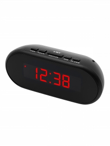 Часы электронные настольные от сети с будильником VST 712-1 Красные