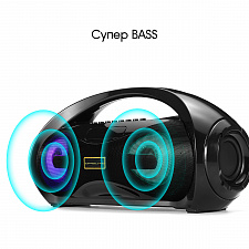 Орбита OT-SPB100 Черная колонка BT (10Вт)