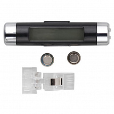 Часы автомобильные электронные с термометром Орбита OT-CLC01