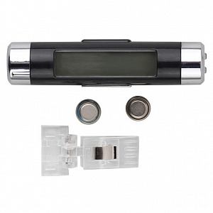 Часы автомобильные электронные с термометром Орбита OT-CLC01